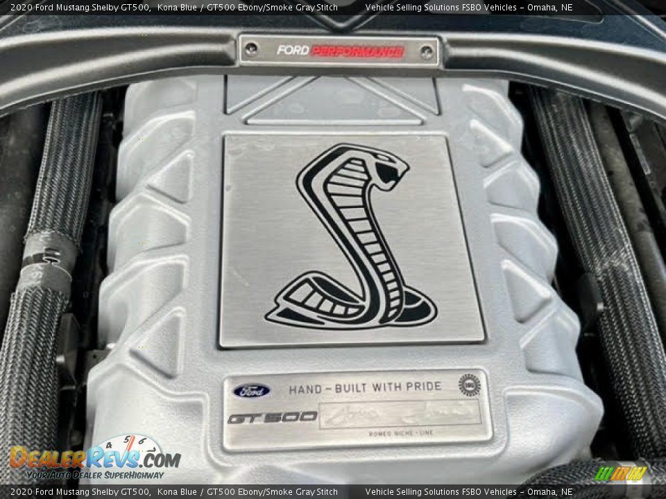 2020 Ford Mustang Shelby GT500 5.2 Liter Supercharged DOHC 32-Valve Ti-VCT Cross Plane Crank V8 Engine Photo #12
