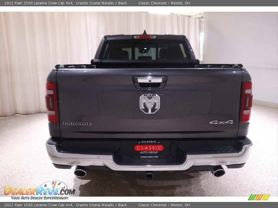 2022 Ram 1500 Laramie Crew Cab 4x4 Granite Crystal Metallic / Black Photo #20