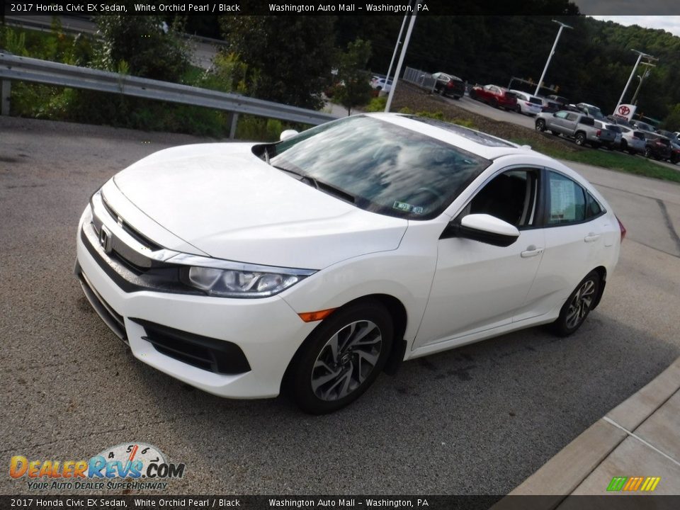 2017 Honda Civic EX Sedan White Orchid Pearl / Black Photo #12