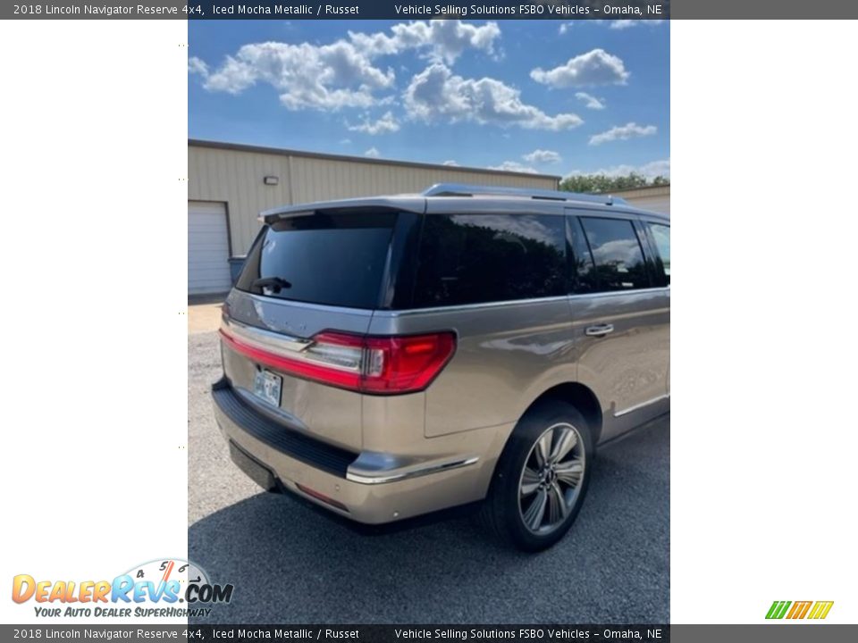 2018 Lincoln Navigator Reserve 4x4 Iced Mocha Metallic / Russet Photo #8