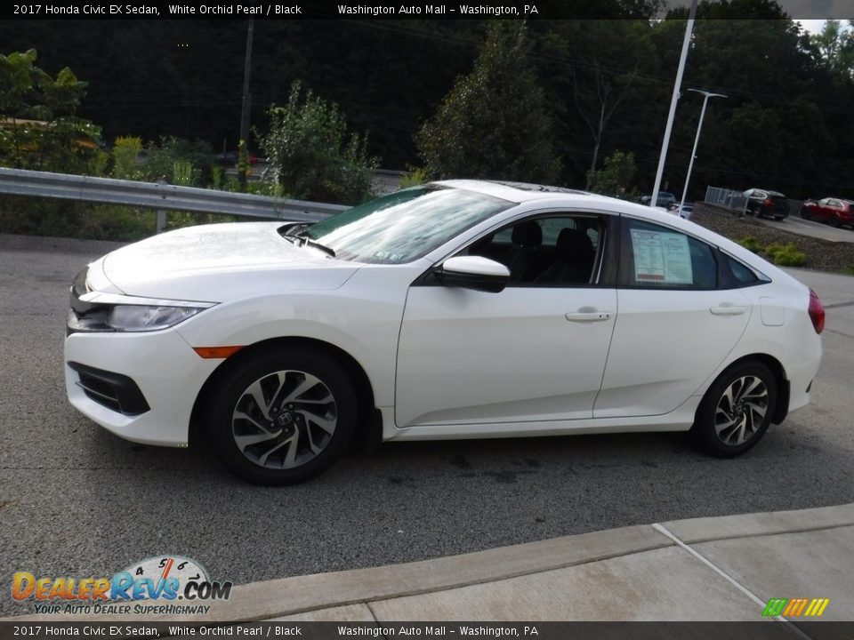 2017 Honda Civic EX Sedan White Orchid Pearl / Black Photo #13