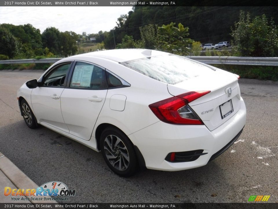 2017 Honda Civic EX Sedan White Orchid Pearl / Black Photo #14