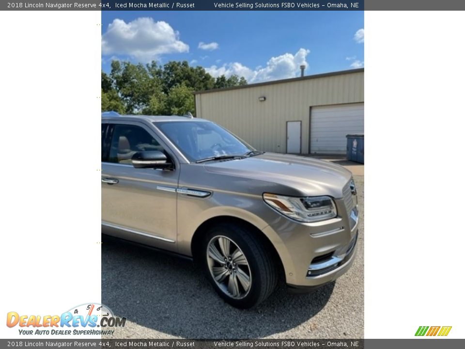 2018 Lincoln Navigator Reserve 4x4 Iced Mocha Metallic / Russet Photo #10