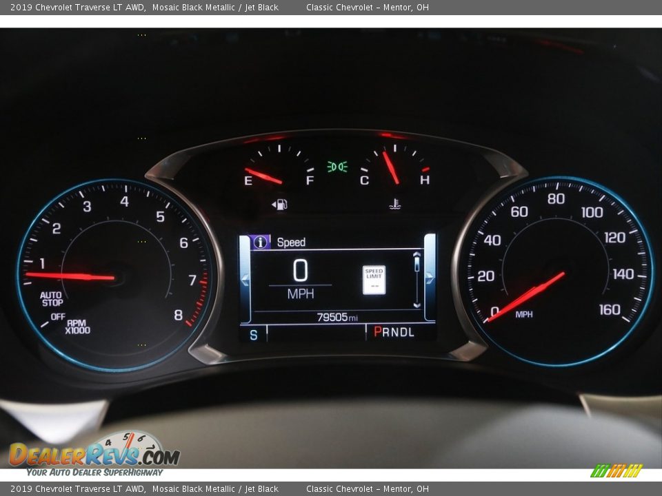 2019 Chevrolet Traverse LT AWD Mosaic Black Metallic / Jet Black Photo #8