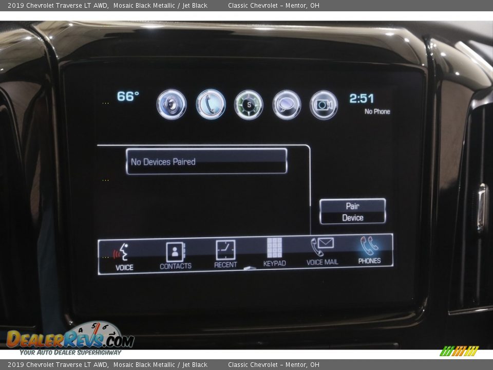 2019 Chevrolet Traverse LT AWD Mosaic Black Metallic / Jet Black Photo #11