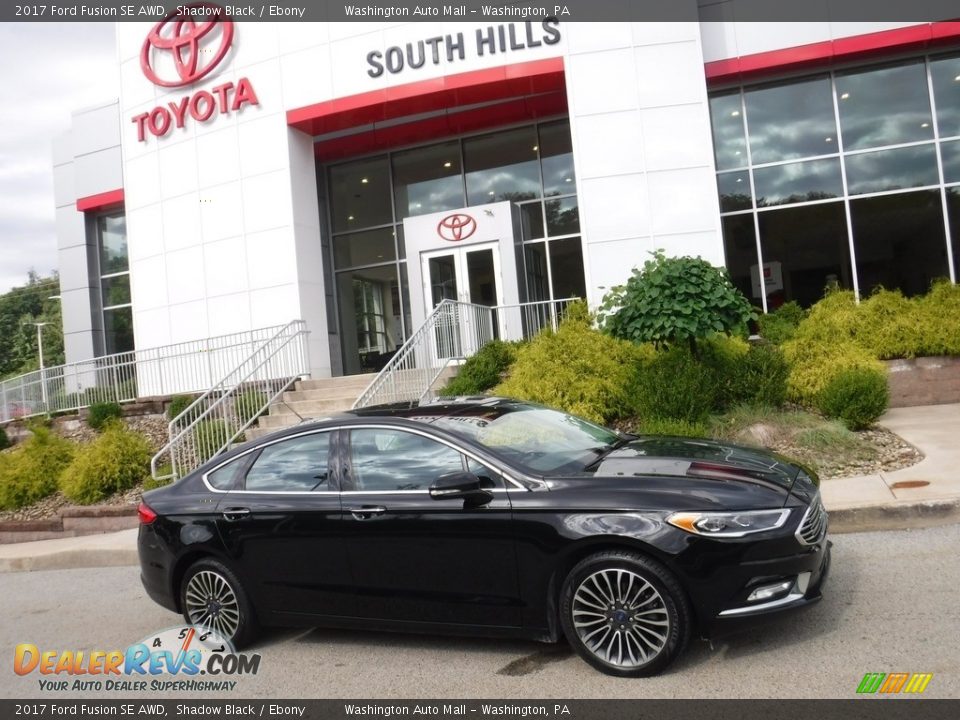 2017 Ford Fusion SE AWD Shadow Black / Ebony Photo #2