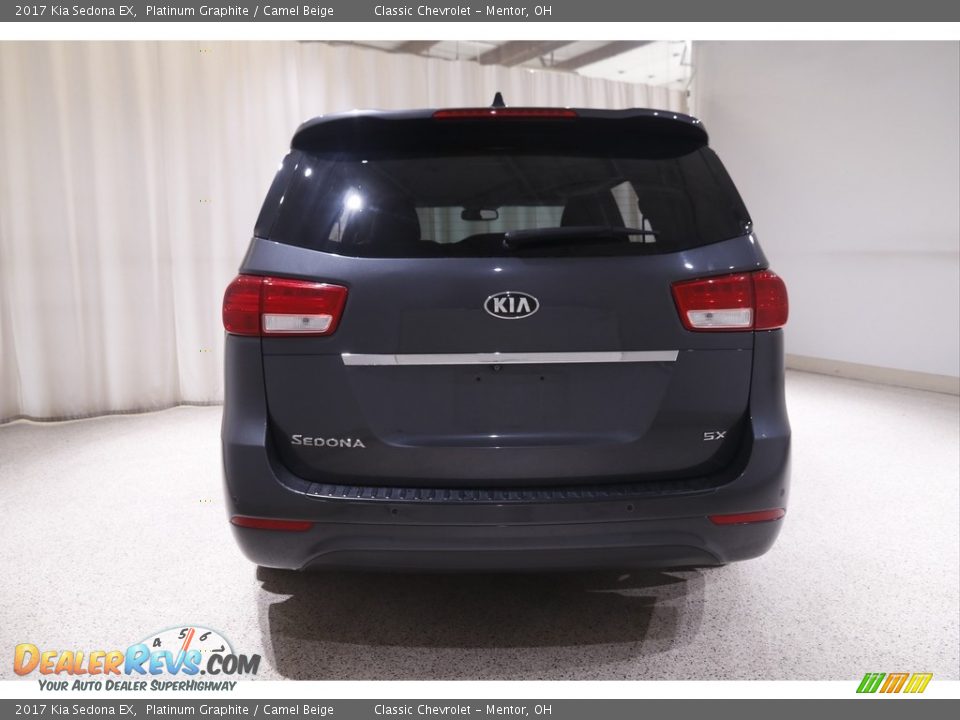 2017 Kia Sedona EX Platinum Graphite / Camel Beige Photo #22