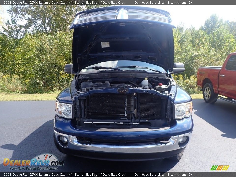 2003 Dodge Ram 2500 Laramie Quad Cab 4x4 Patriot Blue Pearl / Dark Slate Gray Photo #4