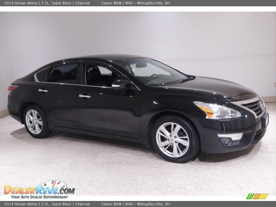 2014 Nissan Altima 2.5 SL Super Black / Charcoal Photo #1