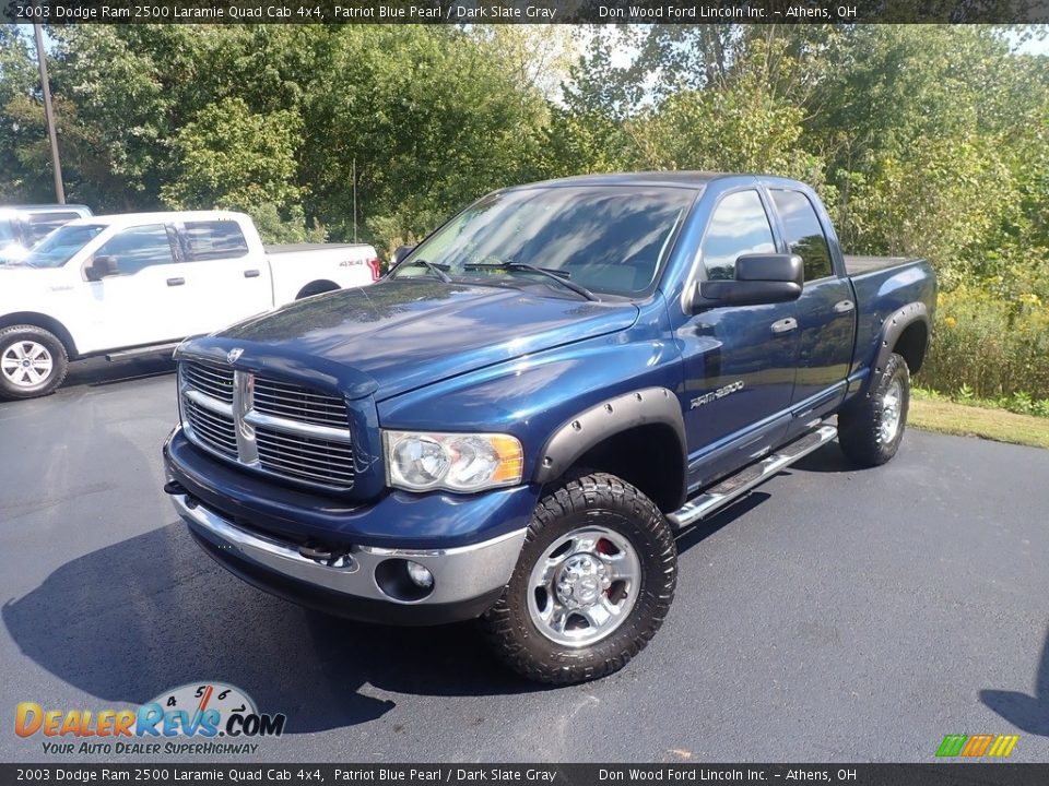 Patriot Blue Pearl 2003 Dodge Ram 2500 Laramie Quad Cab 4x4 Photo #7