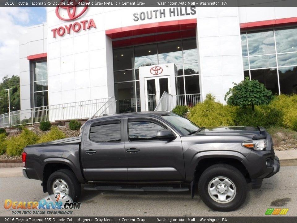 2016 Toyota Tacoma SR5 Double Cab Magnetic Gray Metallic / Cement Gray Photo #2