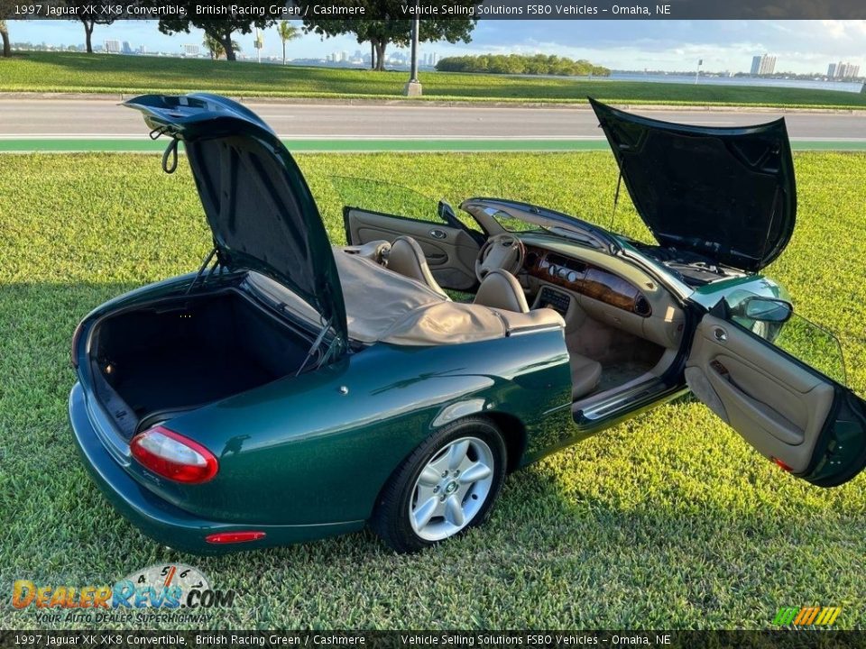 1997 Jaguar XK XK8 Convertible British Racing Green / Cashmere Photo #11