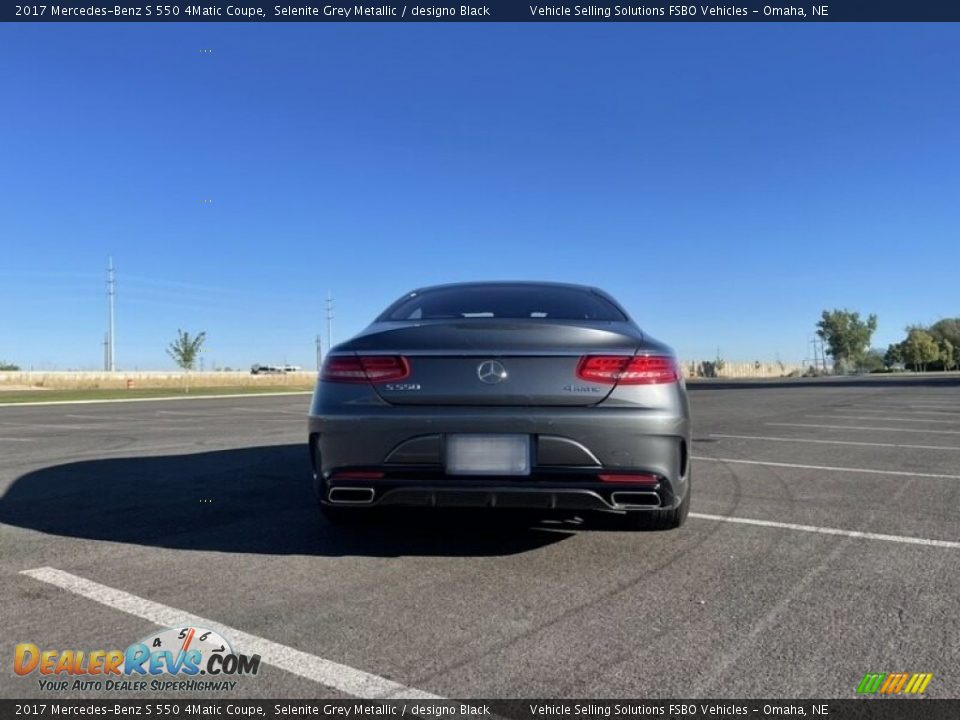 2017 Mercedes-Benz S 550 4Matic Coupe Selenite Grey Metallic / designo Black Photo #8