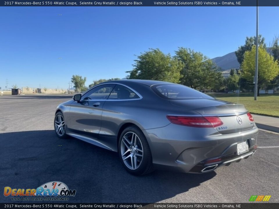 2017 Mercedes-Benz S 550 4Matic Coupe Selenite Grey Metallic / designo Black Photo #9