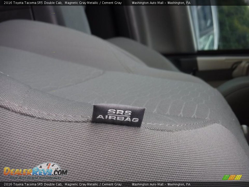 2016 Toyota Tacoma SR5 Double Cab Magnetic Gray Metallic / Cement Gray Photo #26
