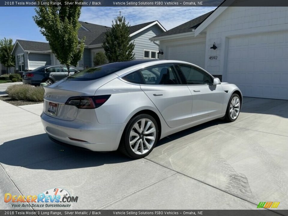 2018 Tesla Model 3 Long Range Silver Metallic / Black Photo #3