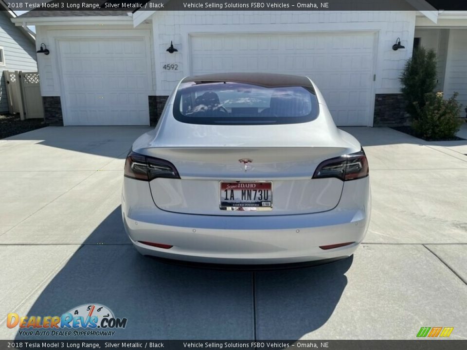 2018 Tesla Model 3 Long Range Silver Metallic / Black Photo #4