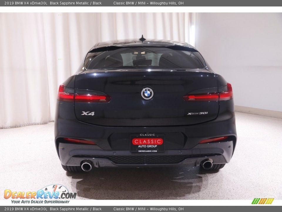 2019 BMW X4 xDrive30i Black Sapphire Metallic / Black Photo #21