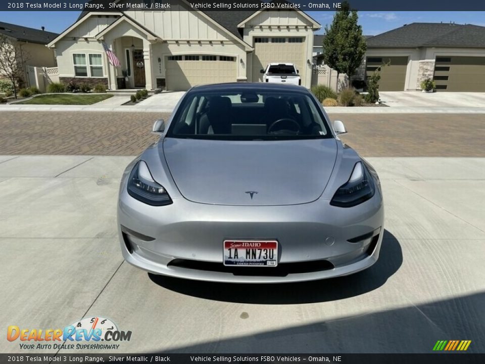 2018 Tesla Model 3 Long Range Silver Metallic / Black Photo #7