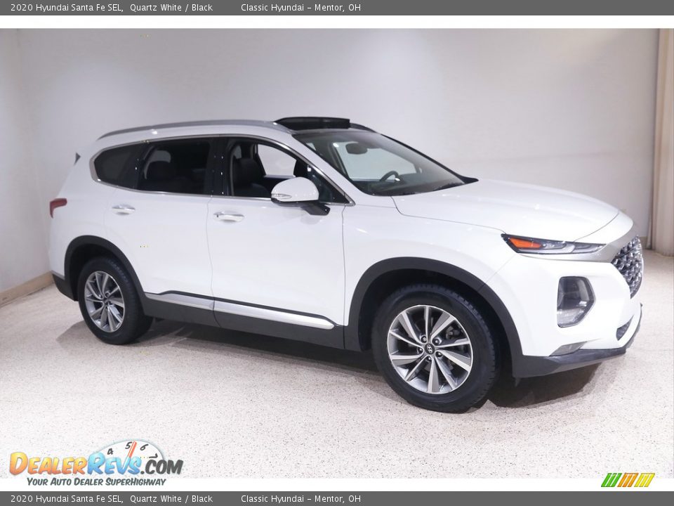 2020 Hyundai Santa Fe SEL Quartz White / Black Photo #1