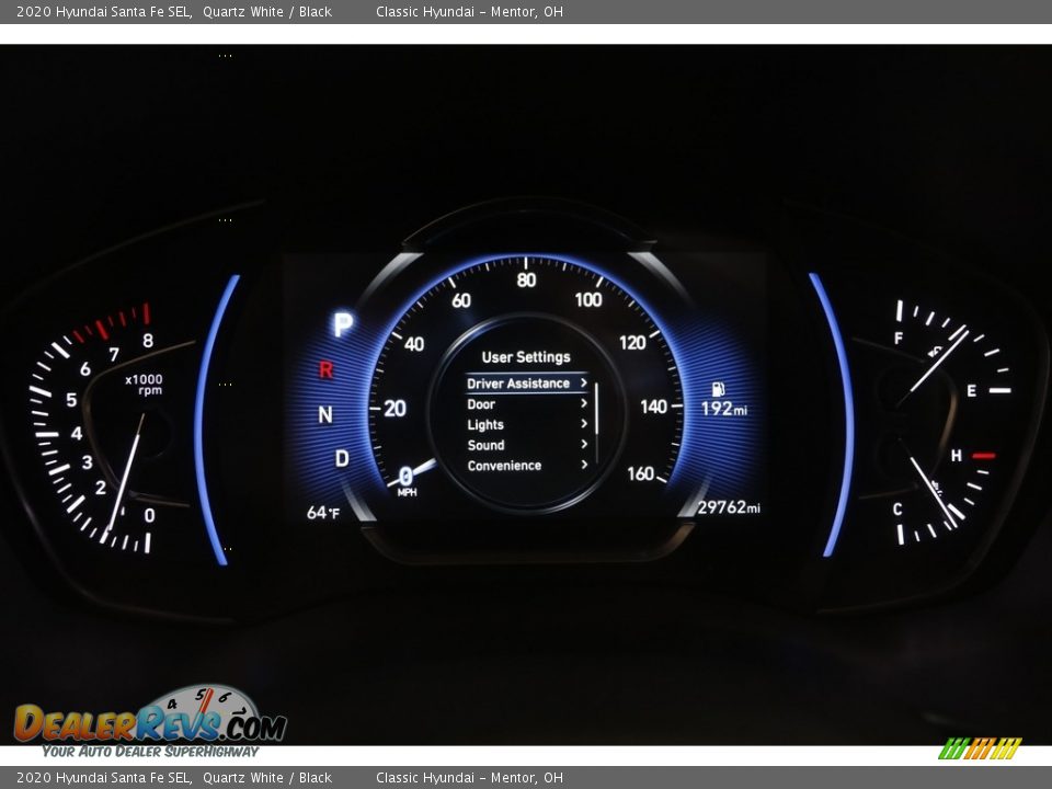 2020 Hyundai Santa Fe SEL Quartz White / Black Photo #8