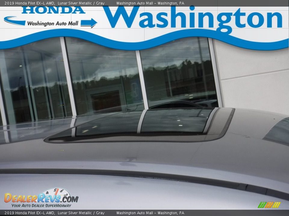2019 Honda Pilot EX-L AWD Lunar Silver Metallic / Gray Photo #3