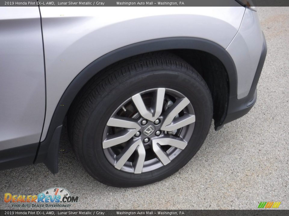 2019 Honda Pilot EX-L AWD Lunar Silver Metallic / Gray Photo #4