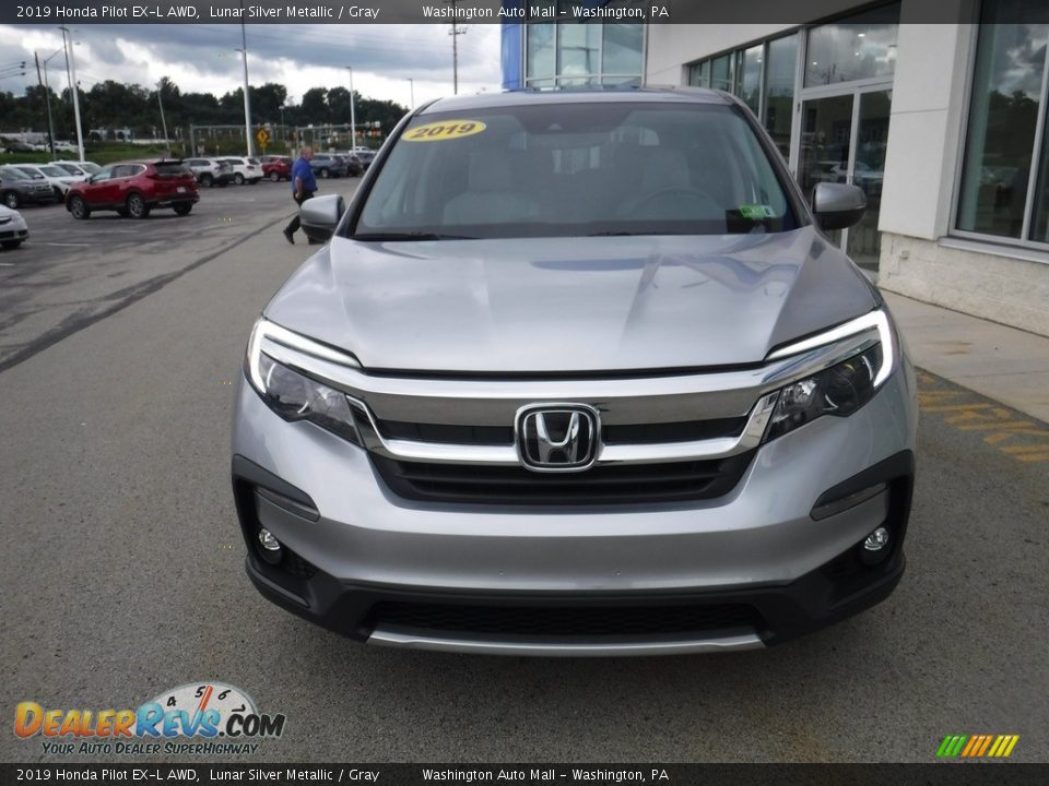 2019 Honda Pilot EX-L AWD Lunar Silver Metallic / Gray Photo #5