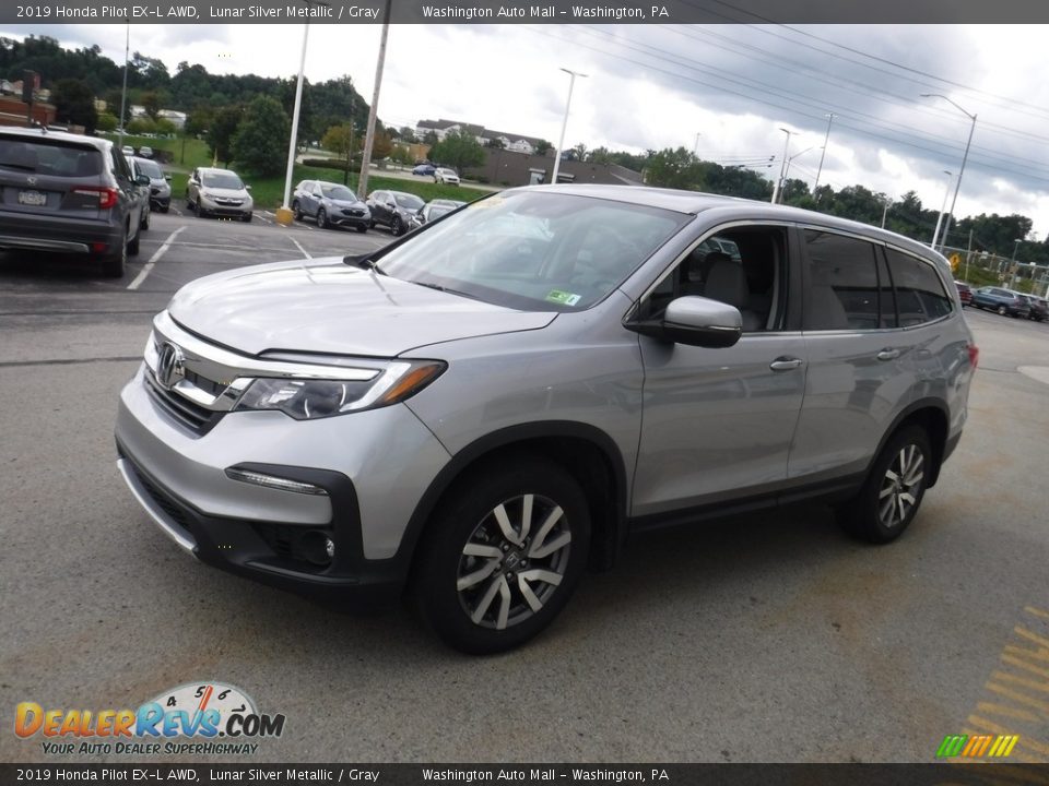 2019 Honda Pilot EX-L AWD Lunar Silver Metallic / Gray Photo #6