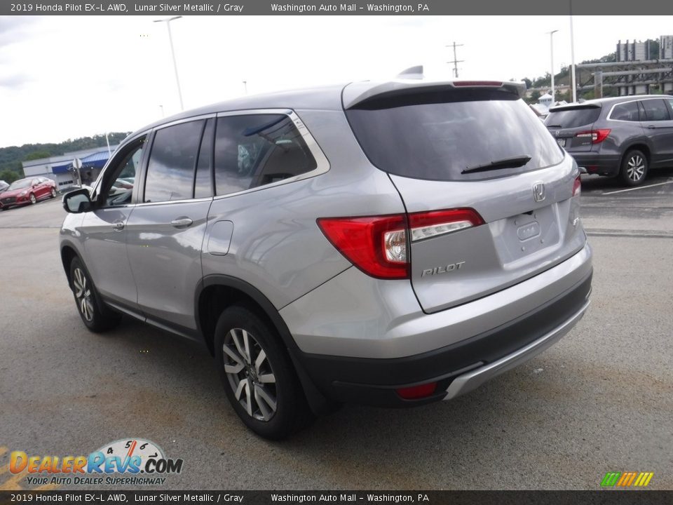 2019 Honda Pilot EX-L AWD Lunar Silver Metallic / Gray Photo #8