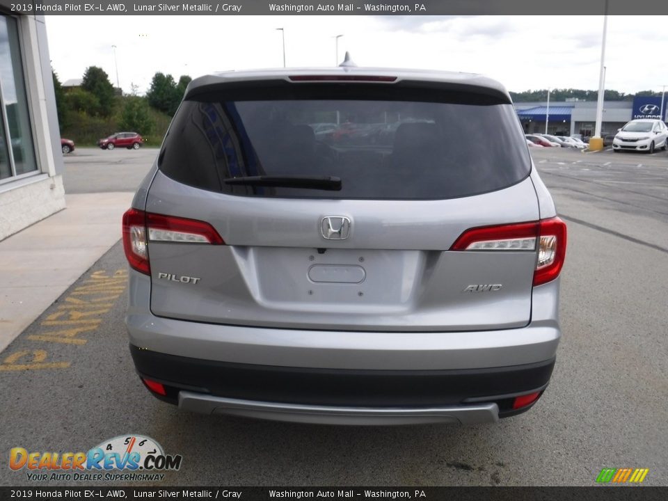 2019 Honda Pilot EX-L AWD Lunar Silver Metallic / Gray Photo #9