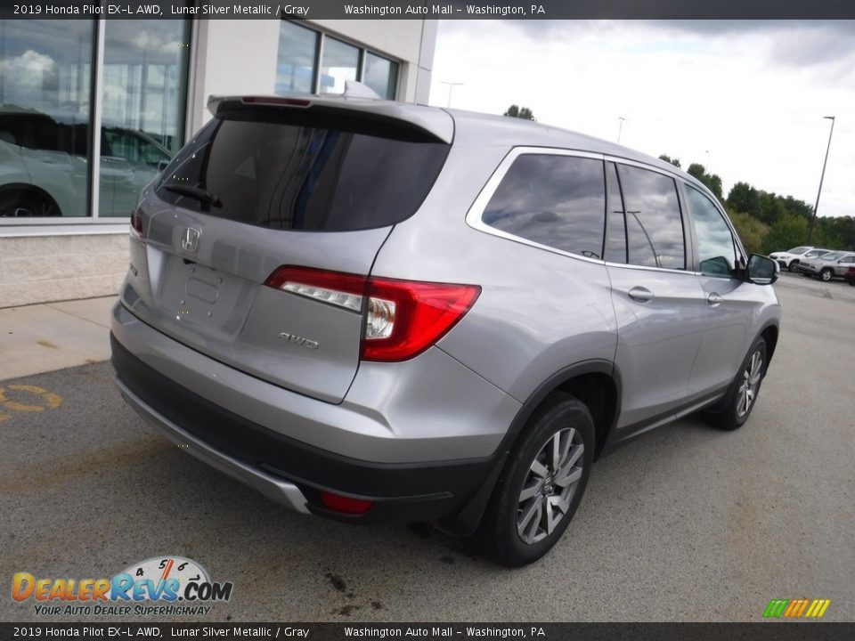 2019 Honda Pilot EX-L AWD Lunar Silver Metallic / Gray Photo #10