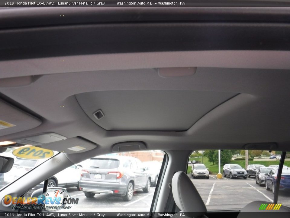 2019 Honda Pilot EX-L AWD Lunar Silver Metallic / Gray Photo #12