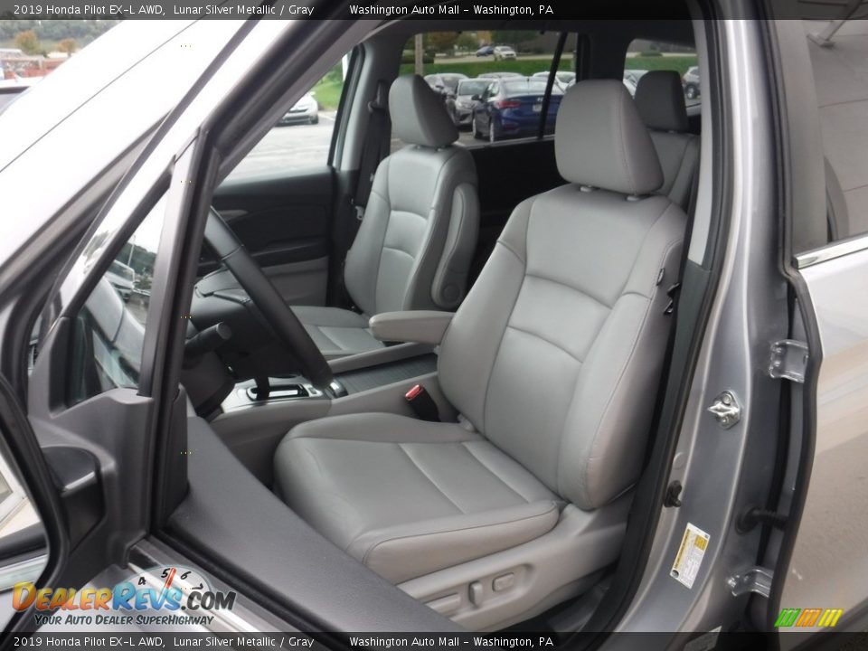 2019 Honda Pilot EX-L AWD Lunar Silver Metallic / Gray Photo #13