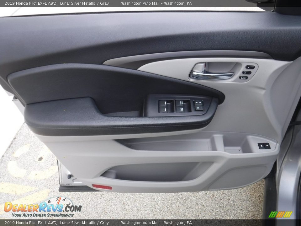 2019 Honda Pilot EX-L AWD Lunar Silver Metallic / Gray Photo #15