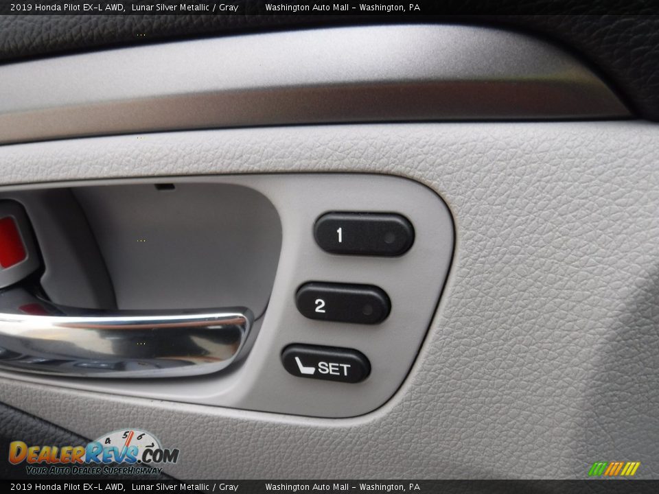 2019 Honda Pilot EX-L AWD Lunar Silver Metallic / Gray Photo #16