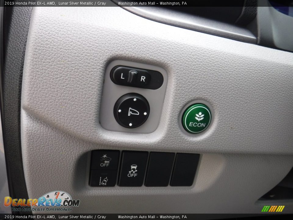 2019 Honda Pilot EX-L AWD Lunar Silver Metallic / Gray Photo #17