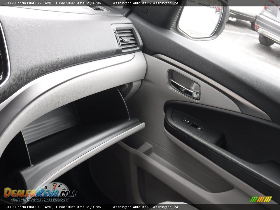 2019 Honda Pilot EX-L AWD Lunar Silver Metallic / Gray Photo #29
