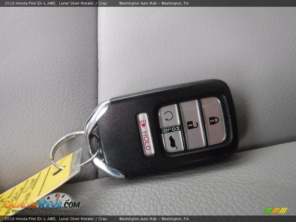 2019 Honda Pilot EX-L AWD Lunar Silver Metallic / Gray Photo #35