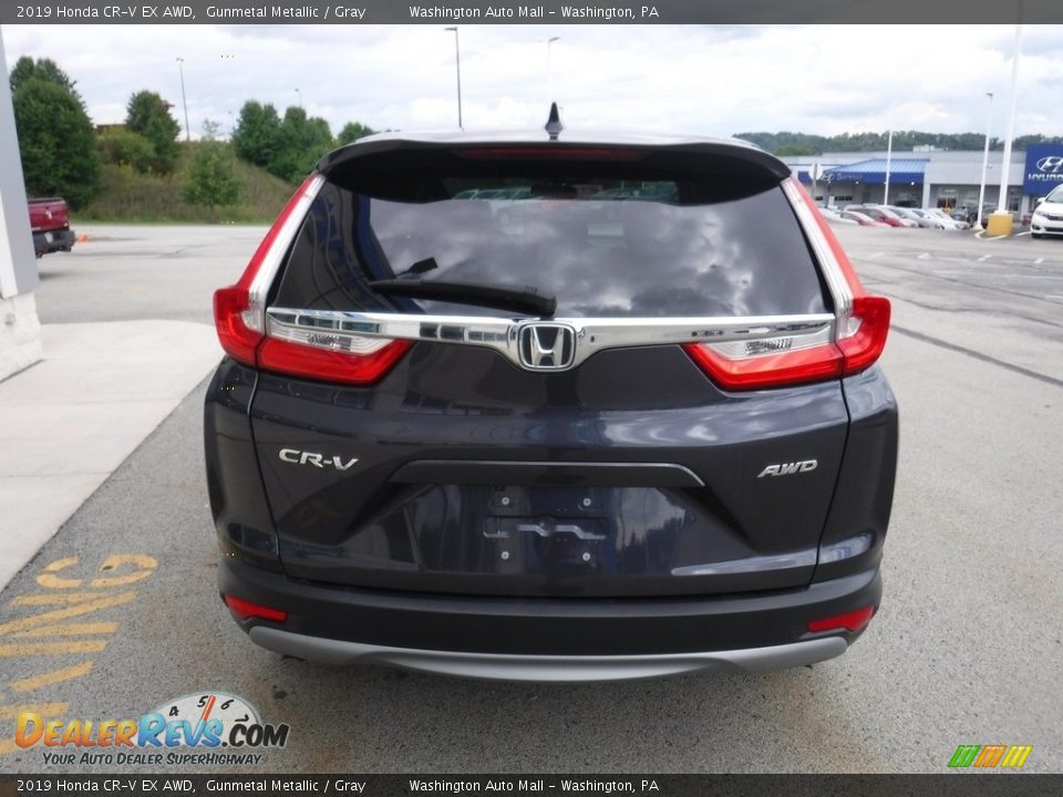 2019 Honda CR-V EX AWD Gunmetal Metallic / Gray Photo #9