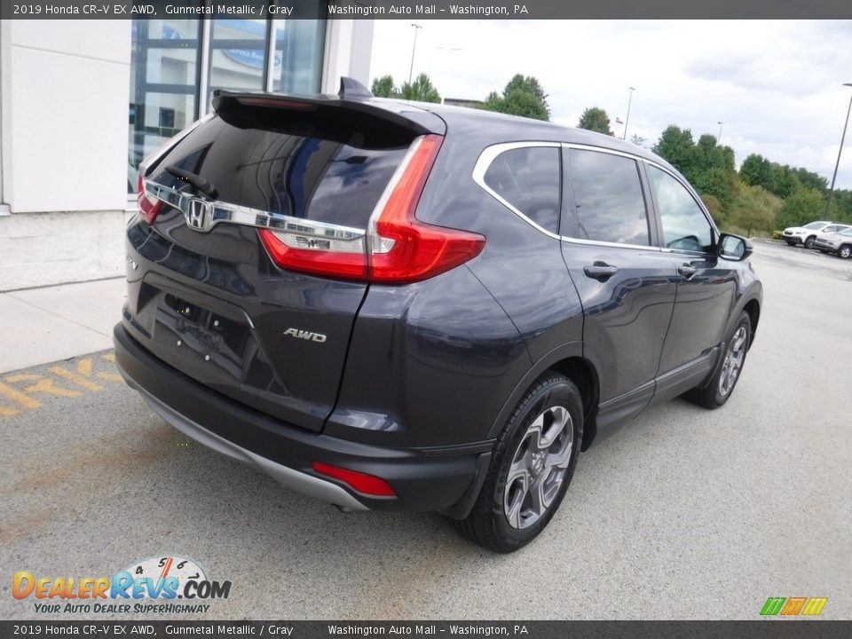 2019 Honda CR-V EX AWD Gunmetal Metallic / Gray Photo #10