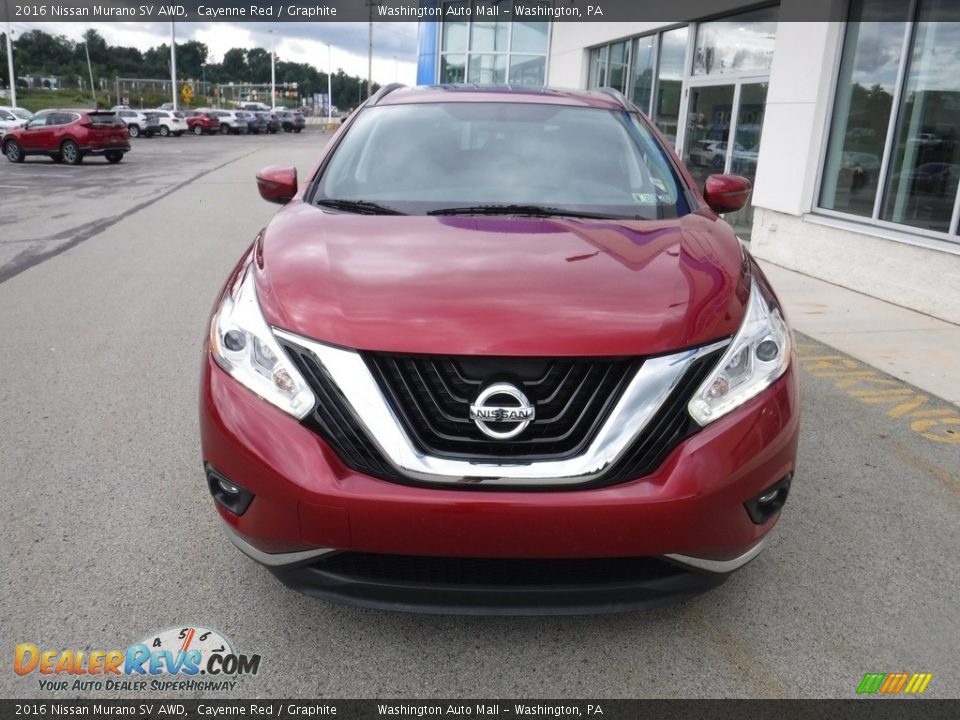 2016 Nissan Murano SV AWD Cayenne Red / Graphite Photo #5