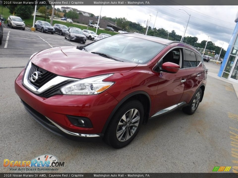 2016 Nissan Murano SV AWD Cayenne Red / Graphite Photo #6