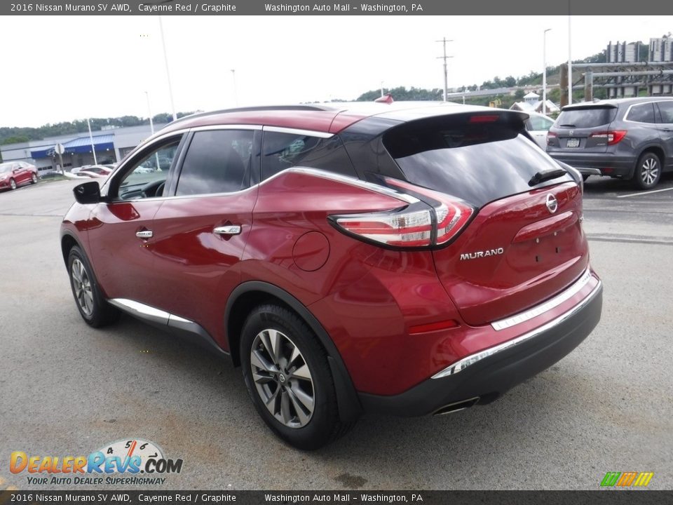 2016 Nissan Murano SV AWD Cayenne Red / Graphite Photo #8