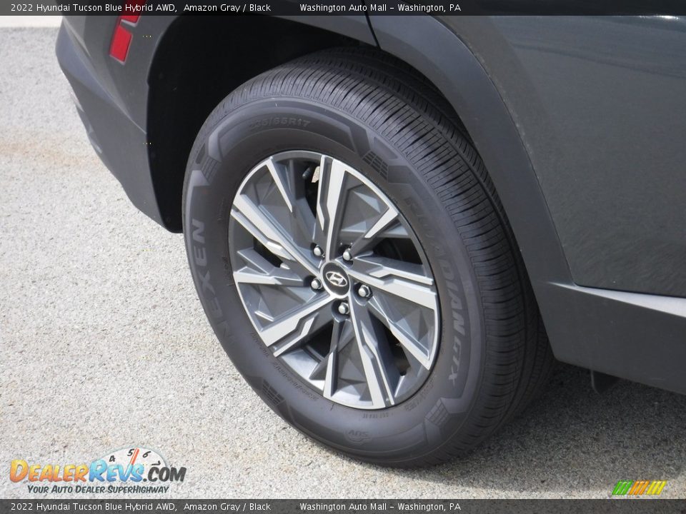 2022 Hyundai Tucson Blue Hybrid AWD Amazon Gray / Black Photo #3