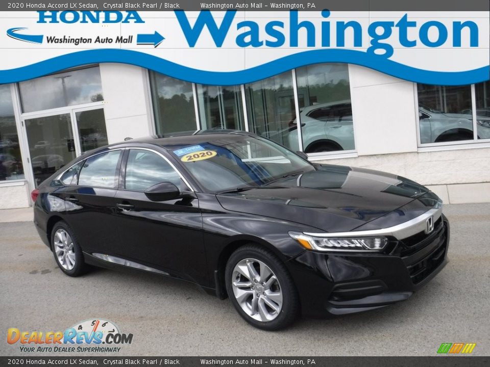 2020 Honda Accord LX Sedan Crystal Black Pearl / Black Photo #1
