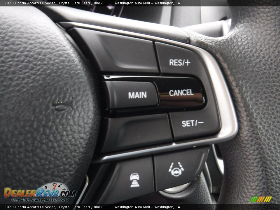 2020 Honda Accord LX Sedan Crystal Black Pearl / Black Photo #21