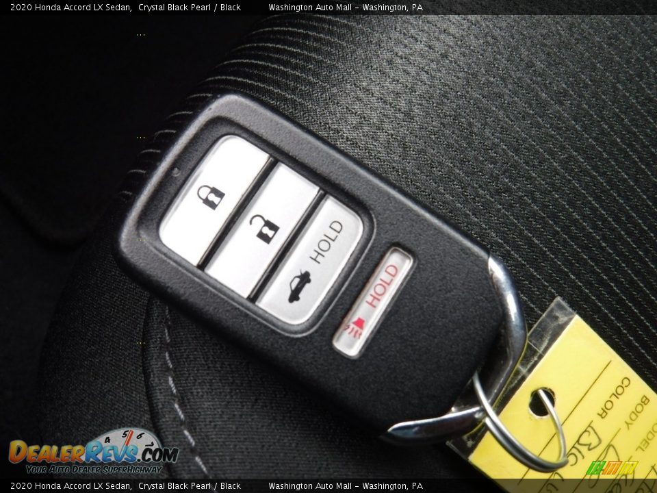 2020 Honda Accord LX Sedan Crystal Black Pearl / Black Photo #29