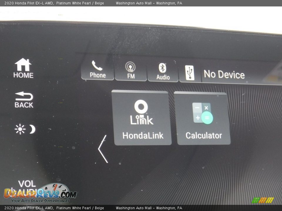 2020 Honda Pilot EX-L AWD Platinum White Pearl / Beige Photo #24