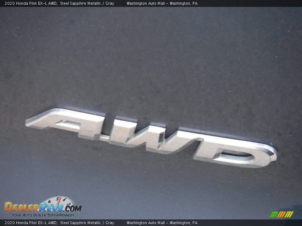 2020 Honda Pilot EX-L AWD Steel Sapphire Metallic / Gray Photo #9
